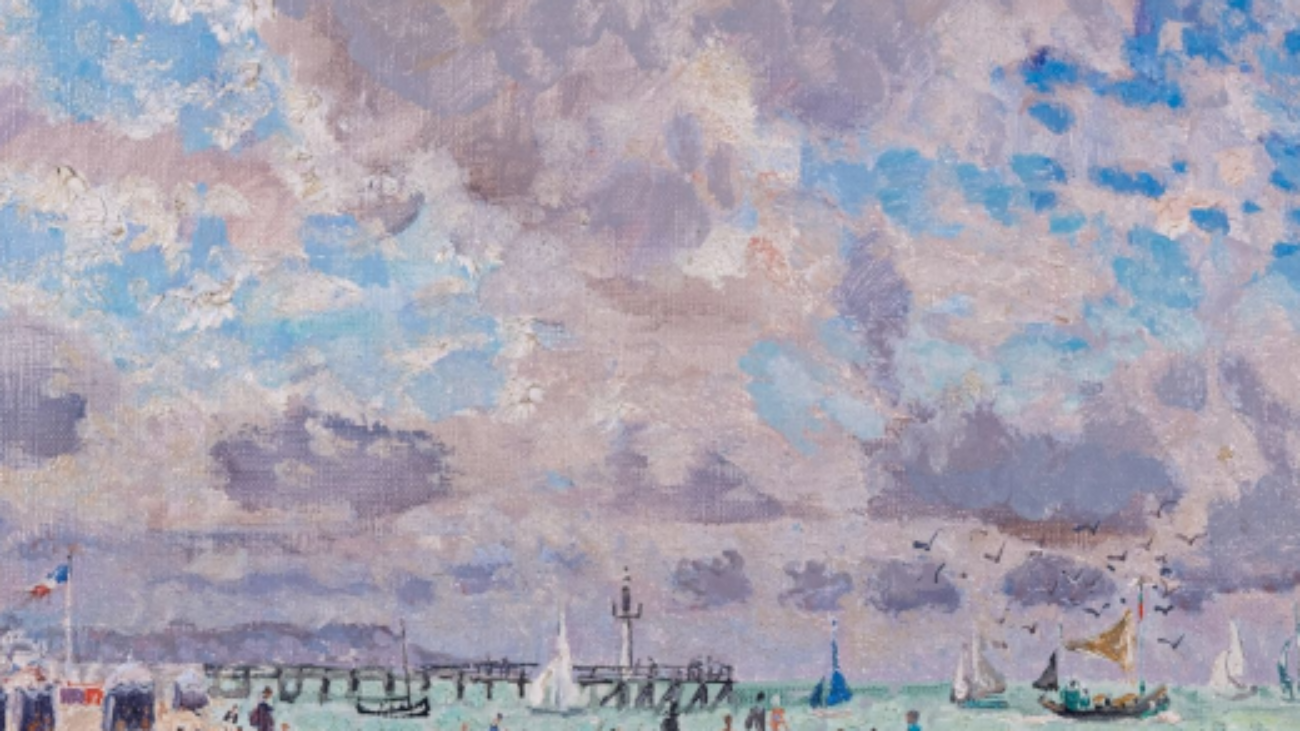 Tableau d’André Hambourg intitulé “Marée haute été”, datant de 1963