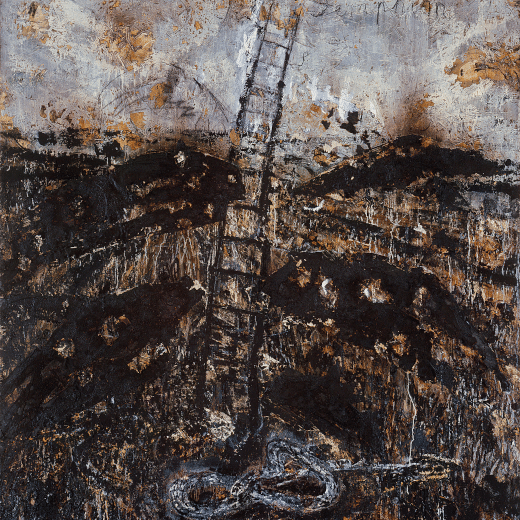 Tableau d’Anselm Kiefer intitulé “Seraphim”, datant de 1983-1984