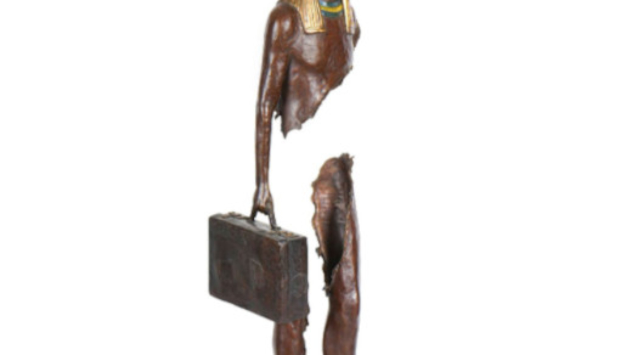 Sculpture de Bruno Catalano intitulée "Anubis", datant de 2015
