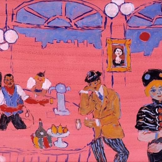 Tableau réalisé par l'artiste Fikret Saygi Mualla