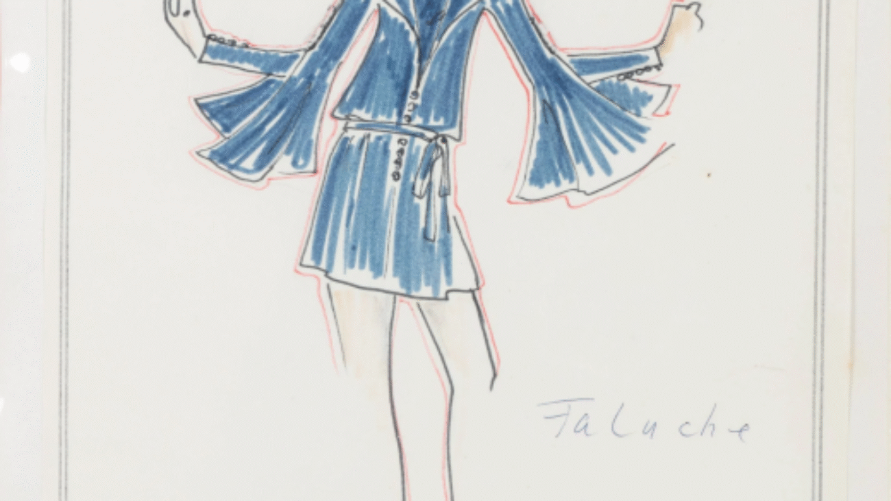 Dessin réalisé par Karl Lagerfeld