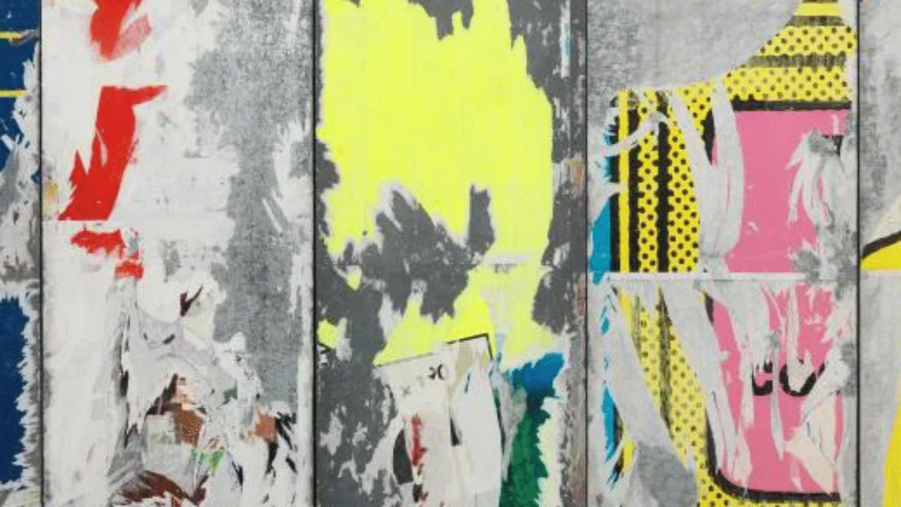 Oeuvre réalisée par Raymond Hains