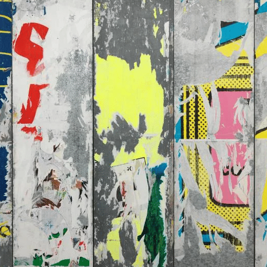 Oeuvre réalisée par Raymond Hains