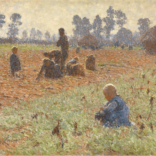 Tableau réalisé par Emile Claus