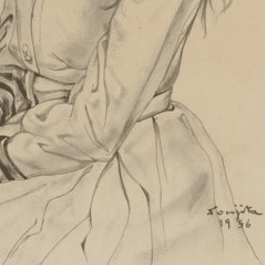 Signature Tsuguharu Foujita