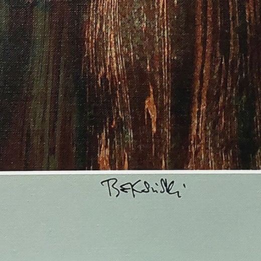 Expertise signature Zdzisław Beksinski