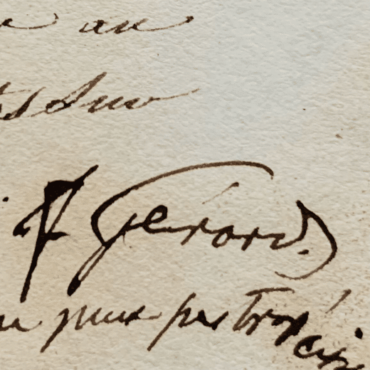 Expertise signature François Gérard