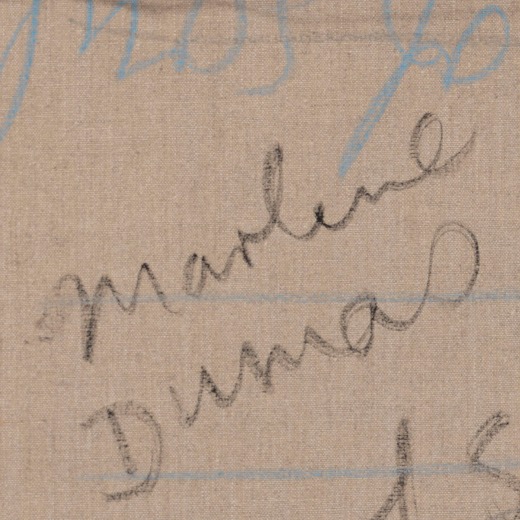Expertise signature Marlene Dumas