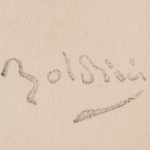 Expertise signature Giovanni Boldini