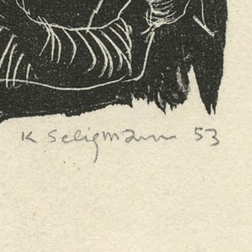 Expertise signature Kurt Seligmann