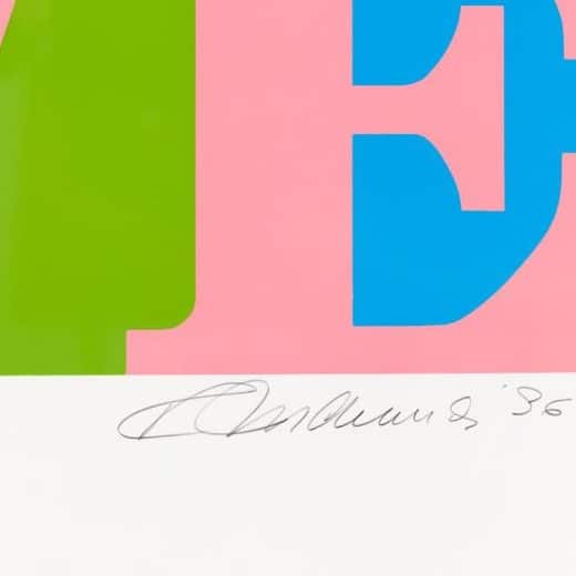 Expertise signature Robert Indiana