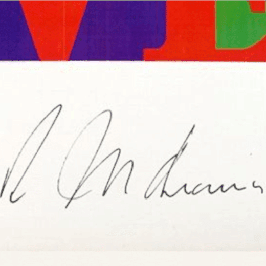 Signature Robert Indiana