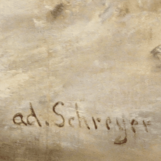 Expertise signature Christian Adolf Schreyer