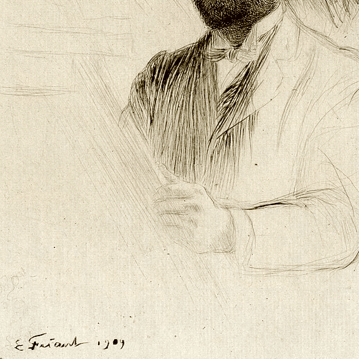Expertise signature Emile Friant