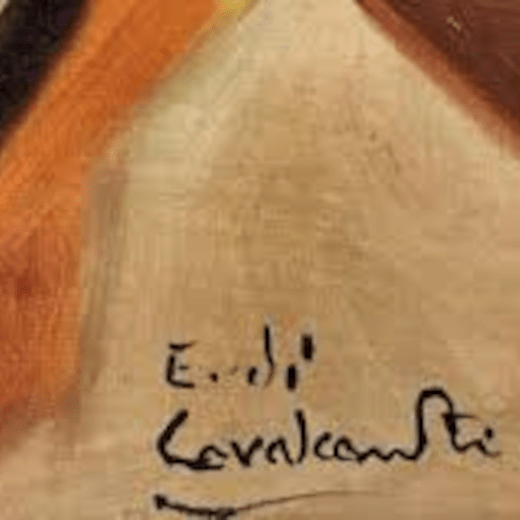 Expertise signature Emiliano Di Cavalcanti