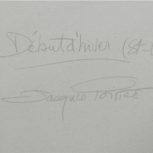 Signature Jacques Poirier