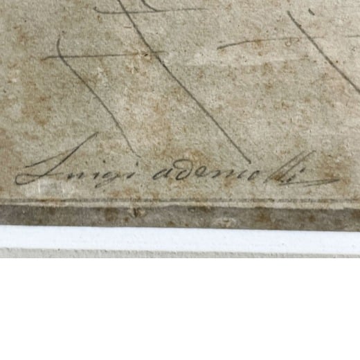 Expertise signature Luigi Ademollo