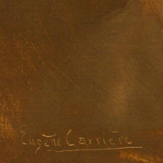 Expertise signature Eugene Anatole Carriere